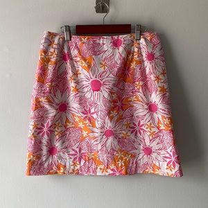 Lilly Pulitzer Vintage Floral Skirt 8